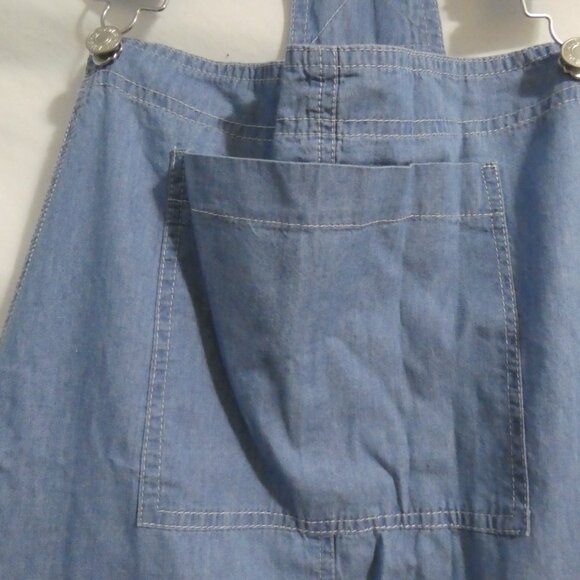 BELINDA | large | Lightweight Faded Blue Denim Overalls With Pockets | NWT - Picture 4 of 16